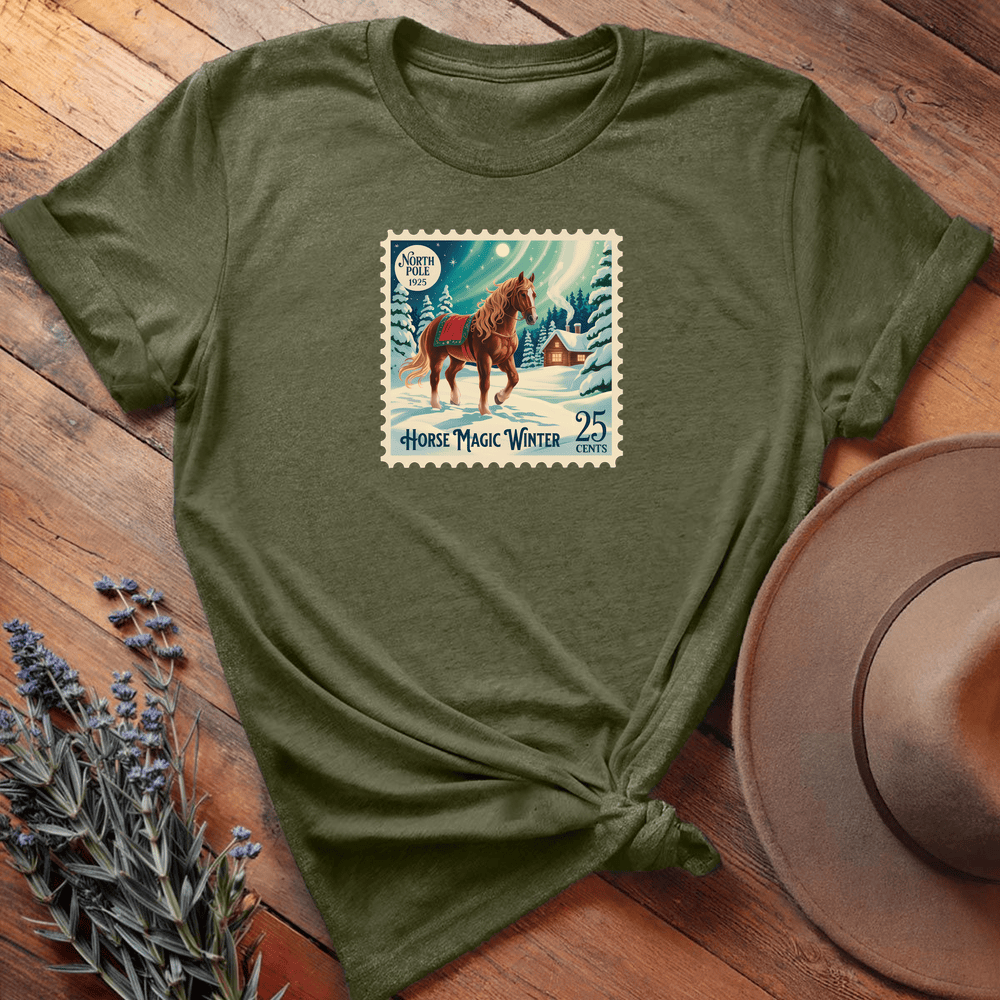 Xmas Christmas Stamp 1 - Military Green