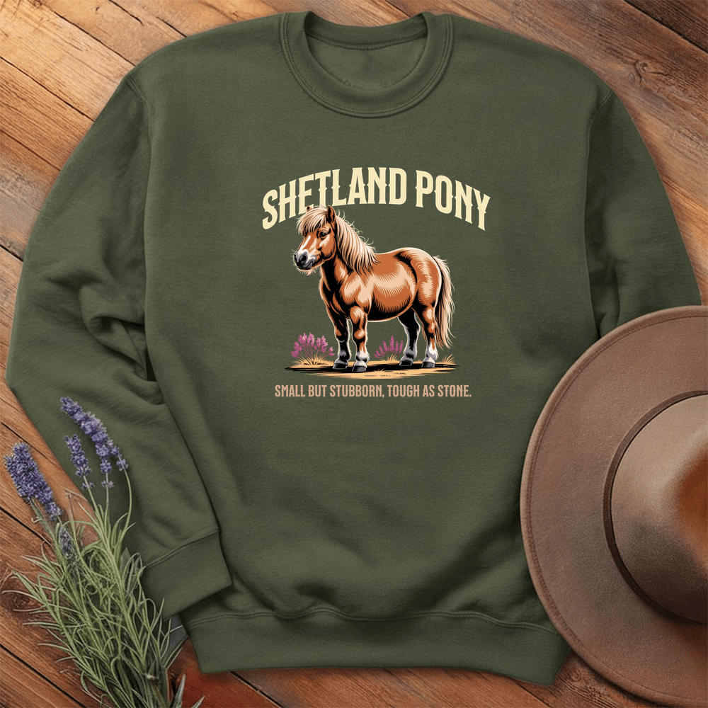 Breed Spirit, Shetland Pony - Sweatshirt - Military Green