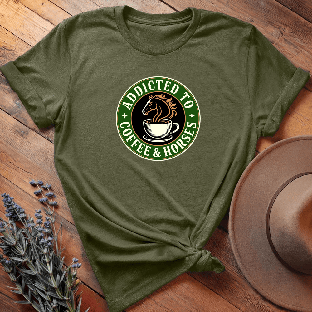 Coffee & Horses - Military Green