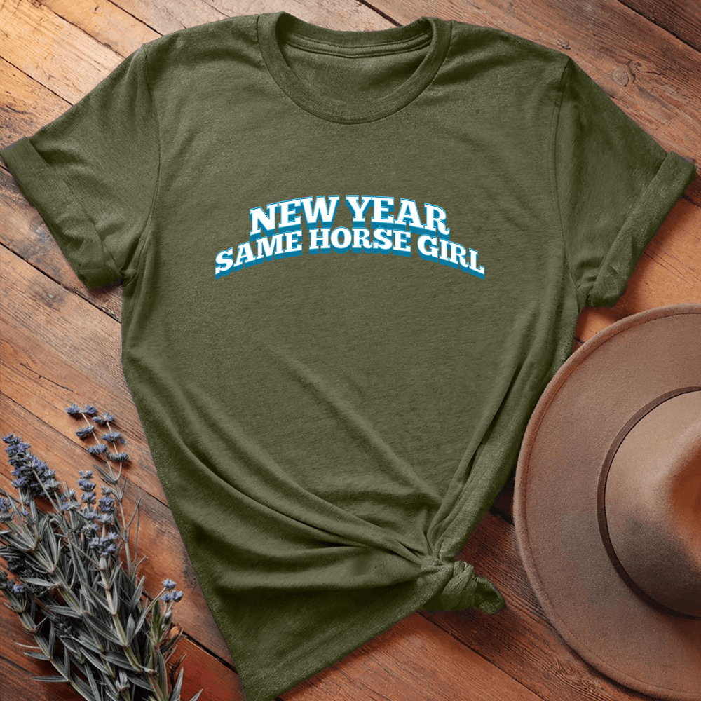 New Year Same Horse Girl - Military Green