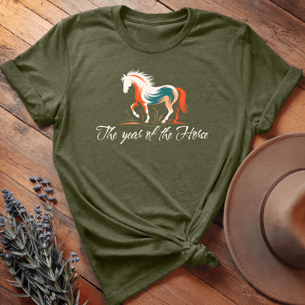 Year Of The Horse - Military Green