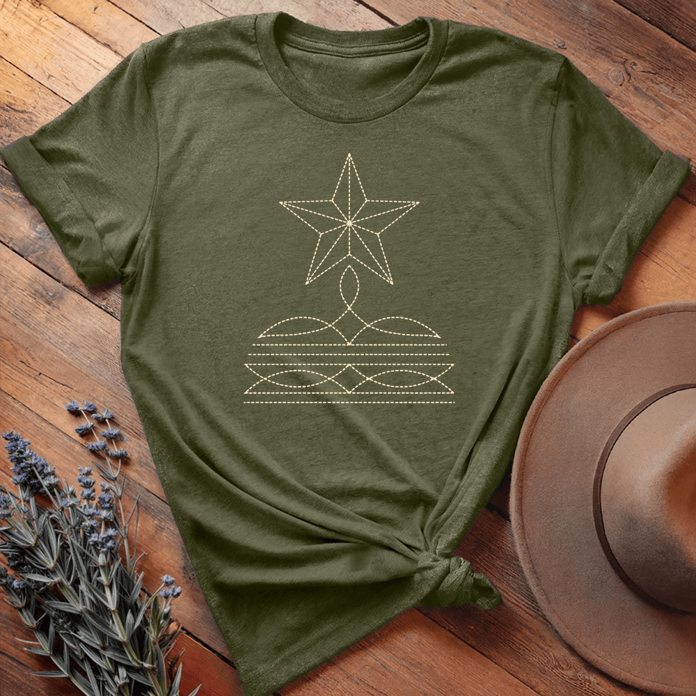 Stitching Star - Military Green