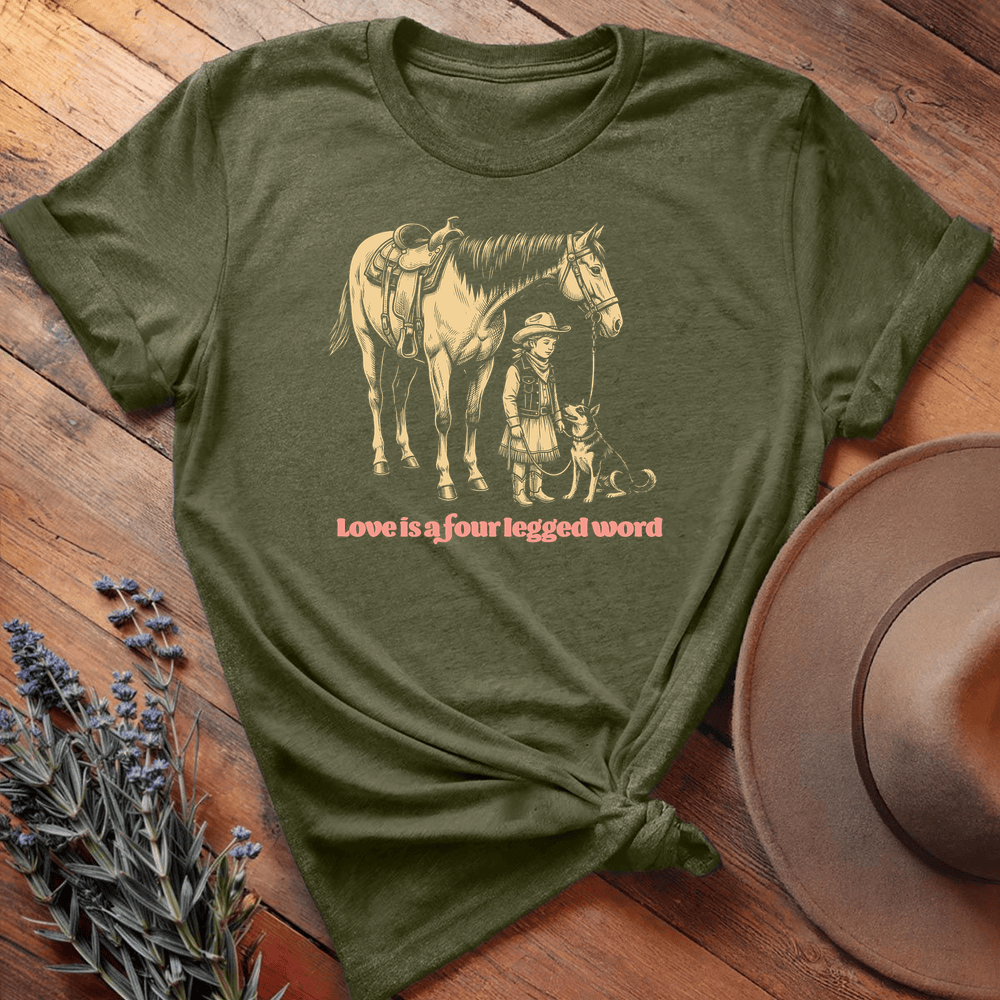 Vintage Horse Dog 6 - Military Green