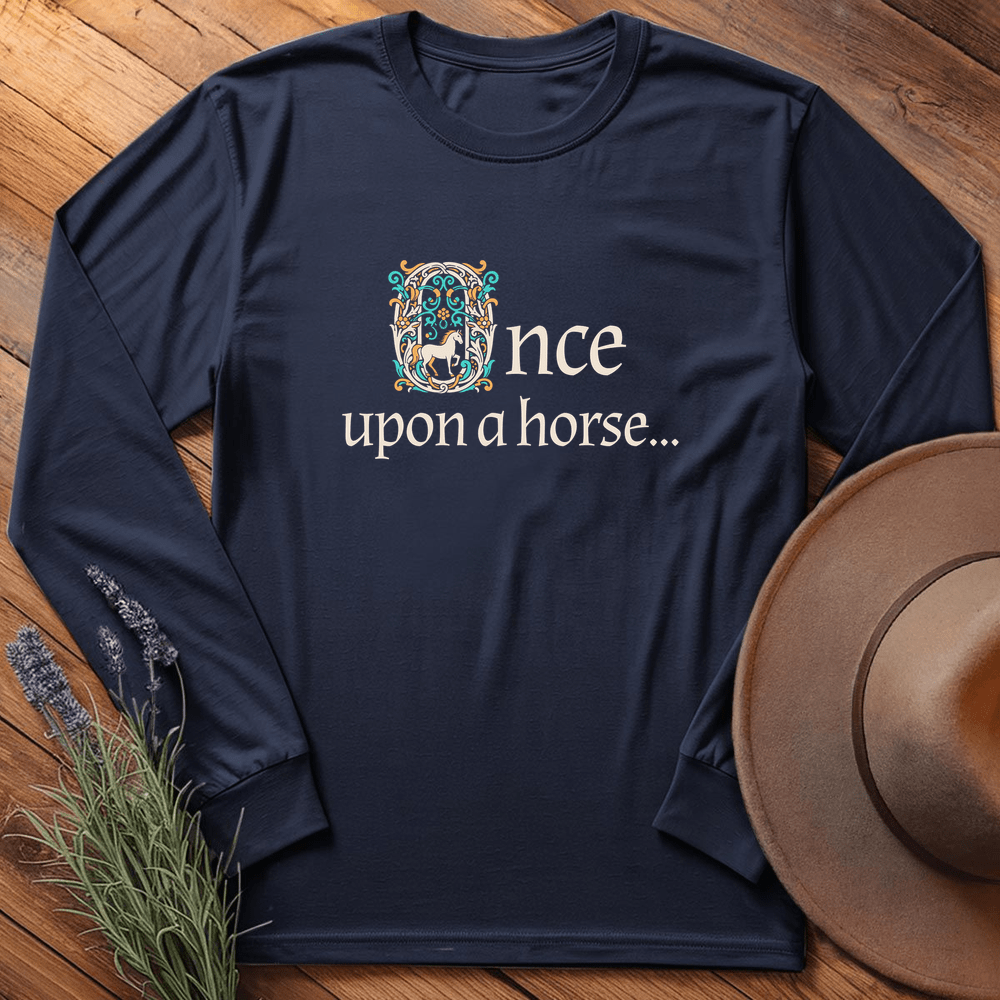Once upon a horse... - Long Sleeves - Navy