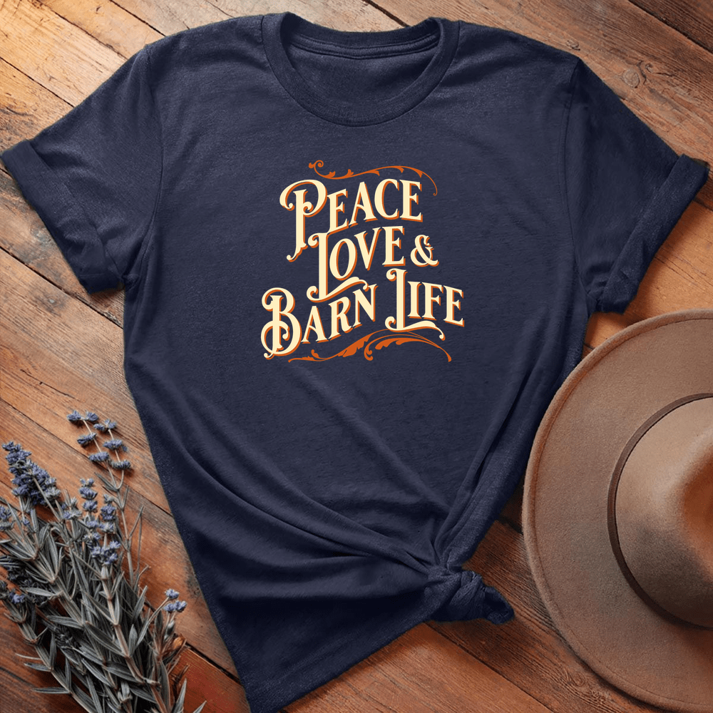 Peace, Love & Barn Life - Navy