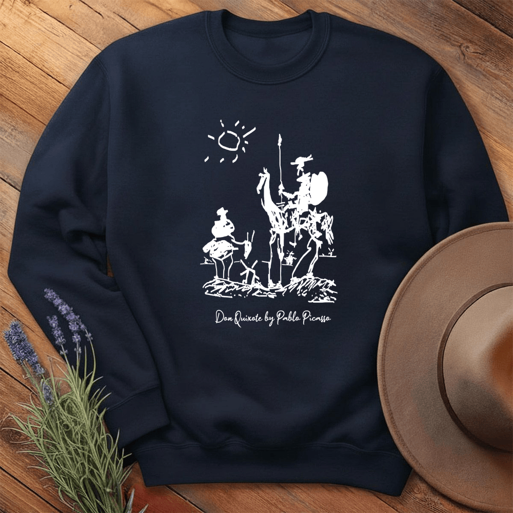 Don Quixote Art - Sweatshirt - Navy