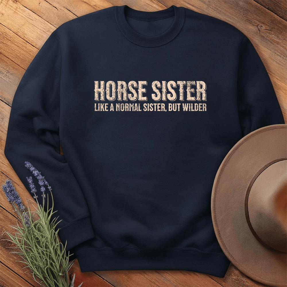 Horse Sister - Sweatshirt - Navy