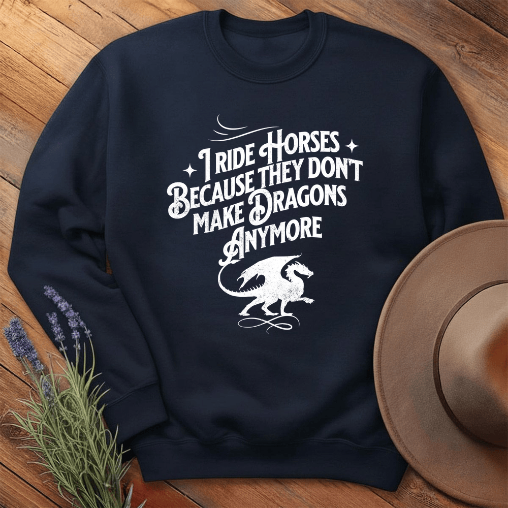 I ride Dragons... - Sweatshirt - Navy