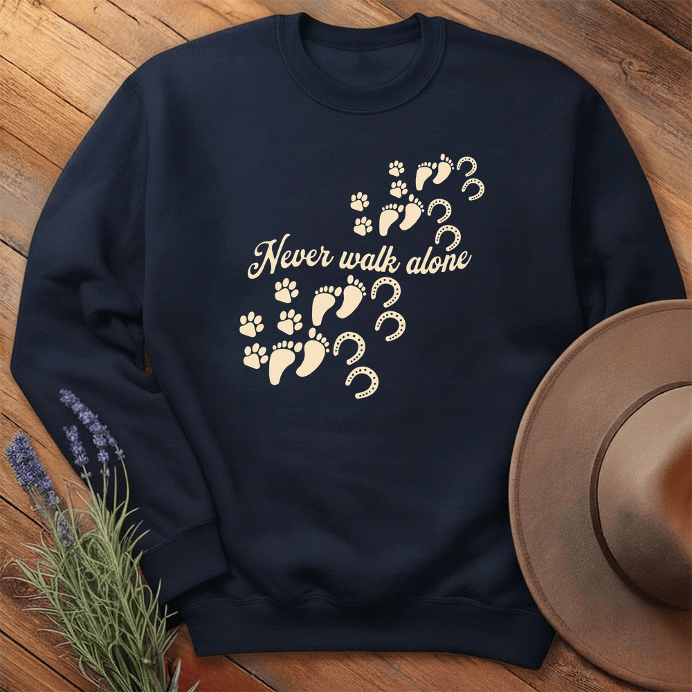Never Walk Alone - Sweatshirt - Navy