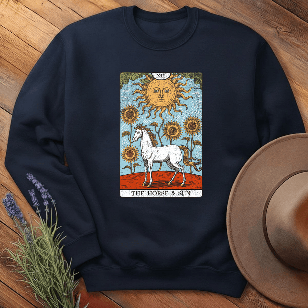 Horse Tarot Card - Sweatshirt - Navy