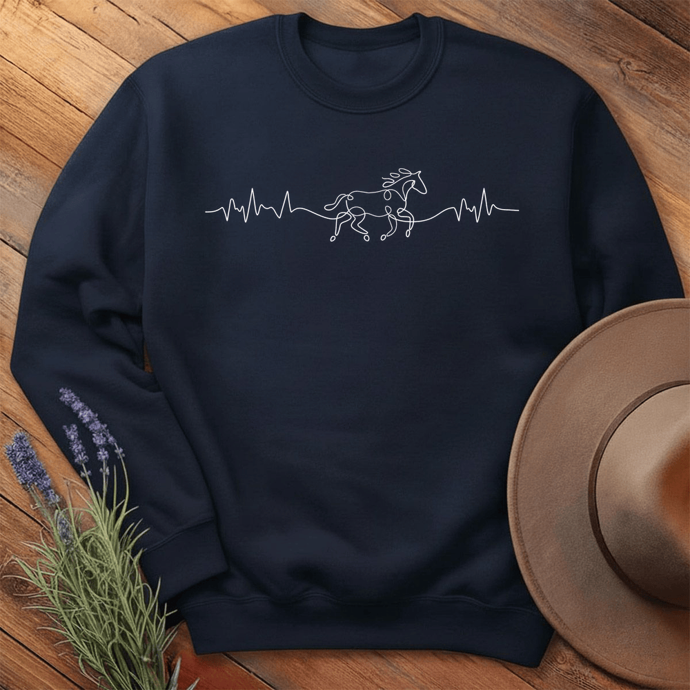 Horse Heart rate - Sweatshirt - Navy