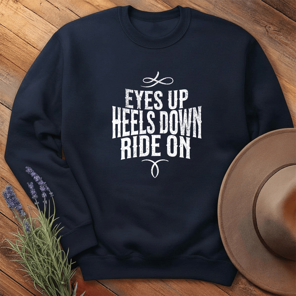 Eyes Up - Heels Down - Sweatshirt - Navy