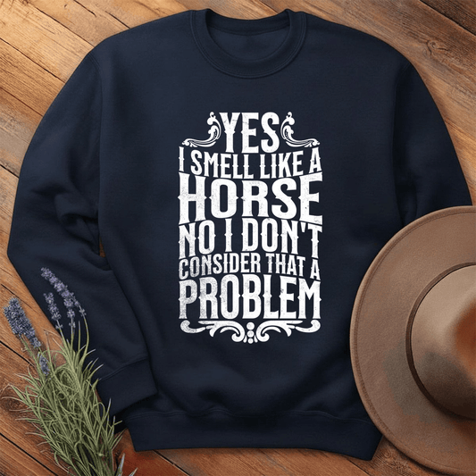 I smell like a horse - Sweatshirt - Navy