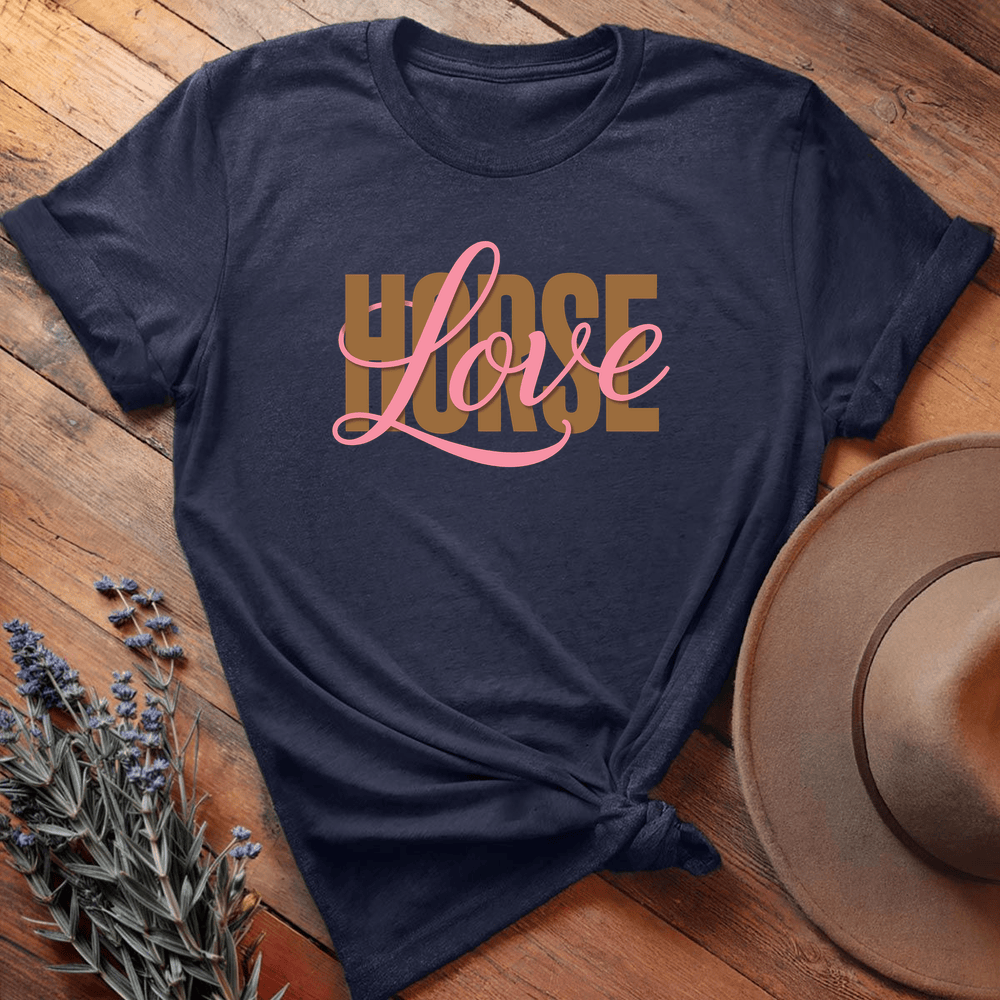 HORSE Love graphic - Navy