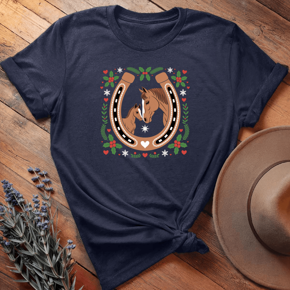 Xmas Horse Love - Navy