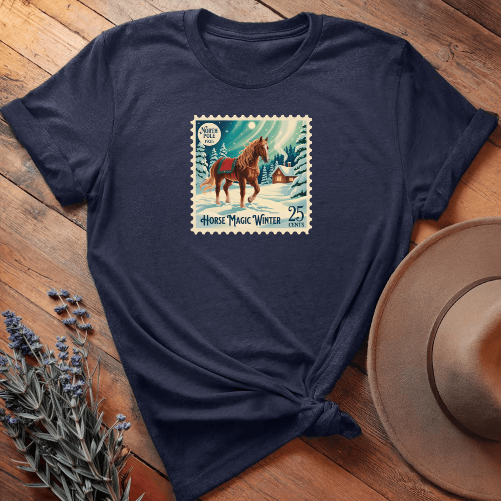 Xmas Christmas Stamp 1 - Navy