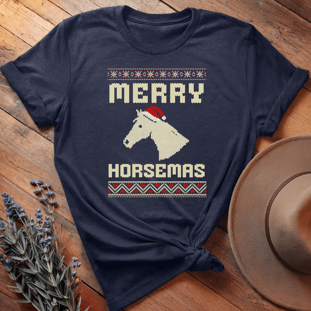 Xmas Horse Knit - Navy