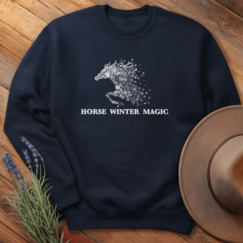 Horse Winter Magic 1 - Sweatshirt - Navy