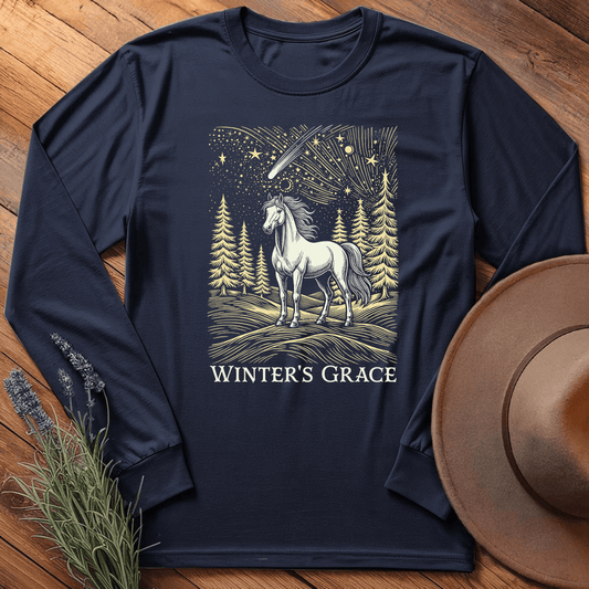 Winter's Grace - Long Sleeve - Navy