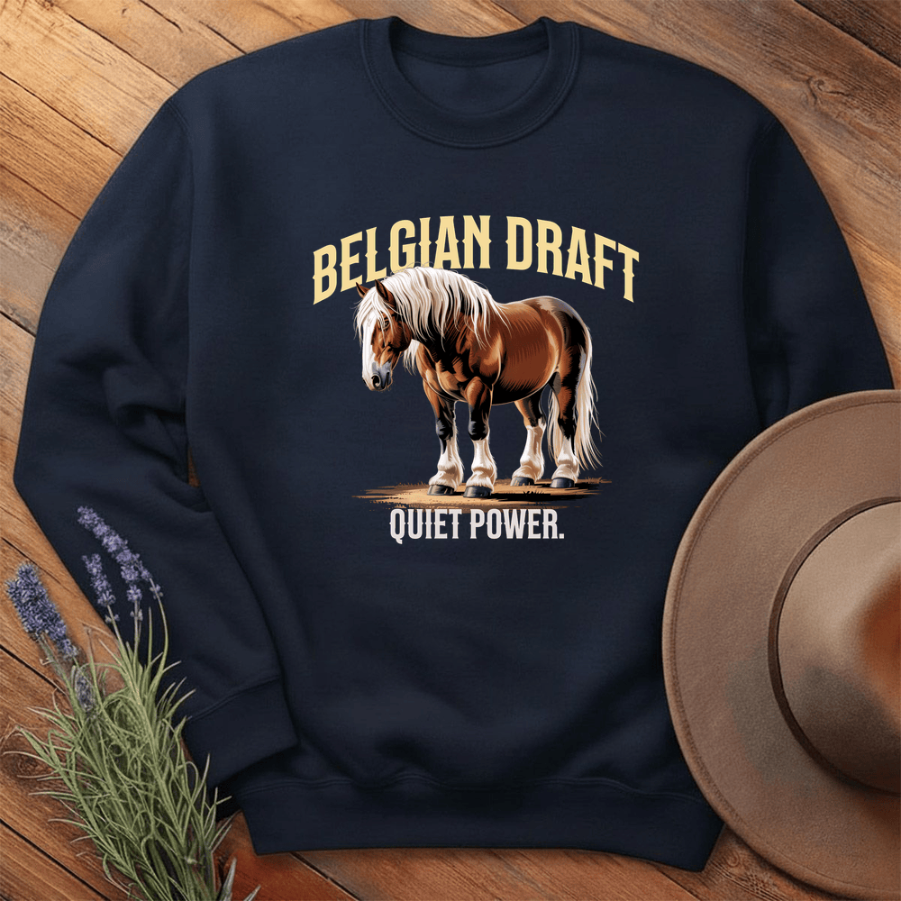Breed Spirit, Belgian Draft - Sweatshirt - Navy