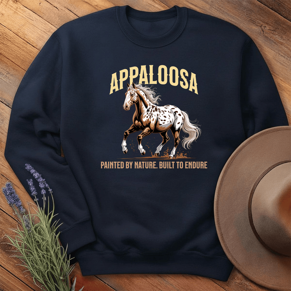 Breed Spirit, Appaloosa  - Sweatshirt - Navy