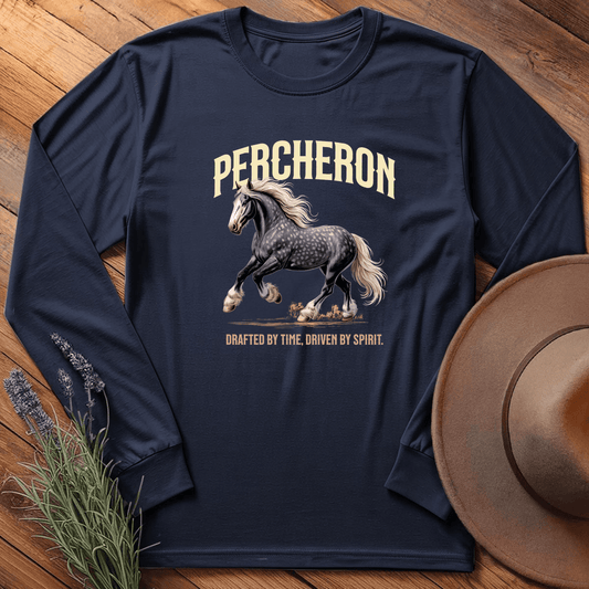 Breed Spirit, Percheron - Long Sleeve - Navy