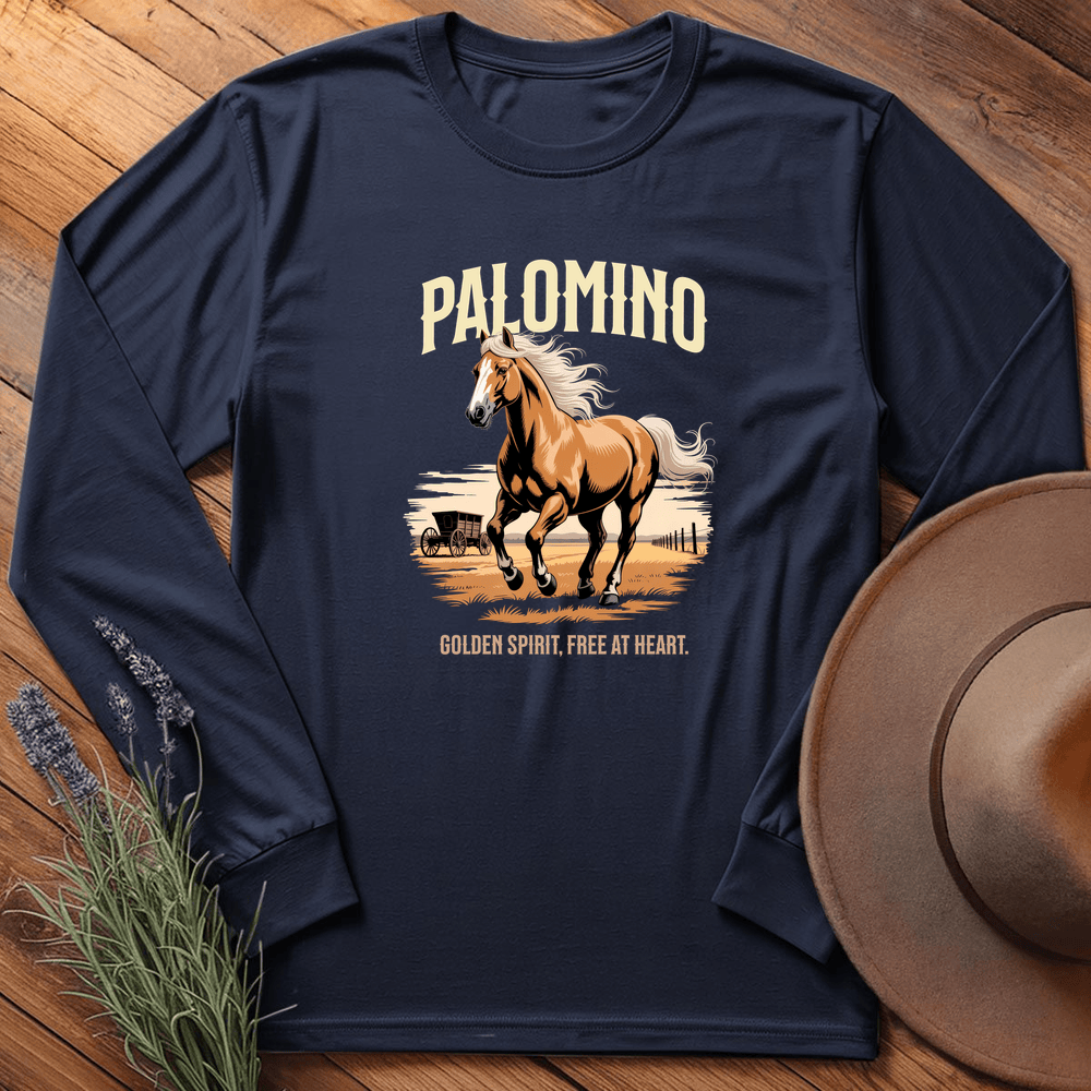 Breed Spirit, Palomino - Long Sleeve - Navy