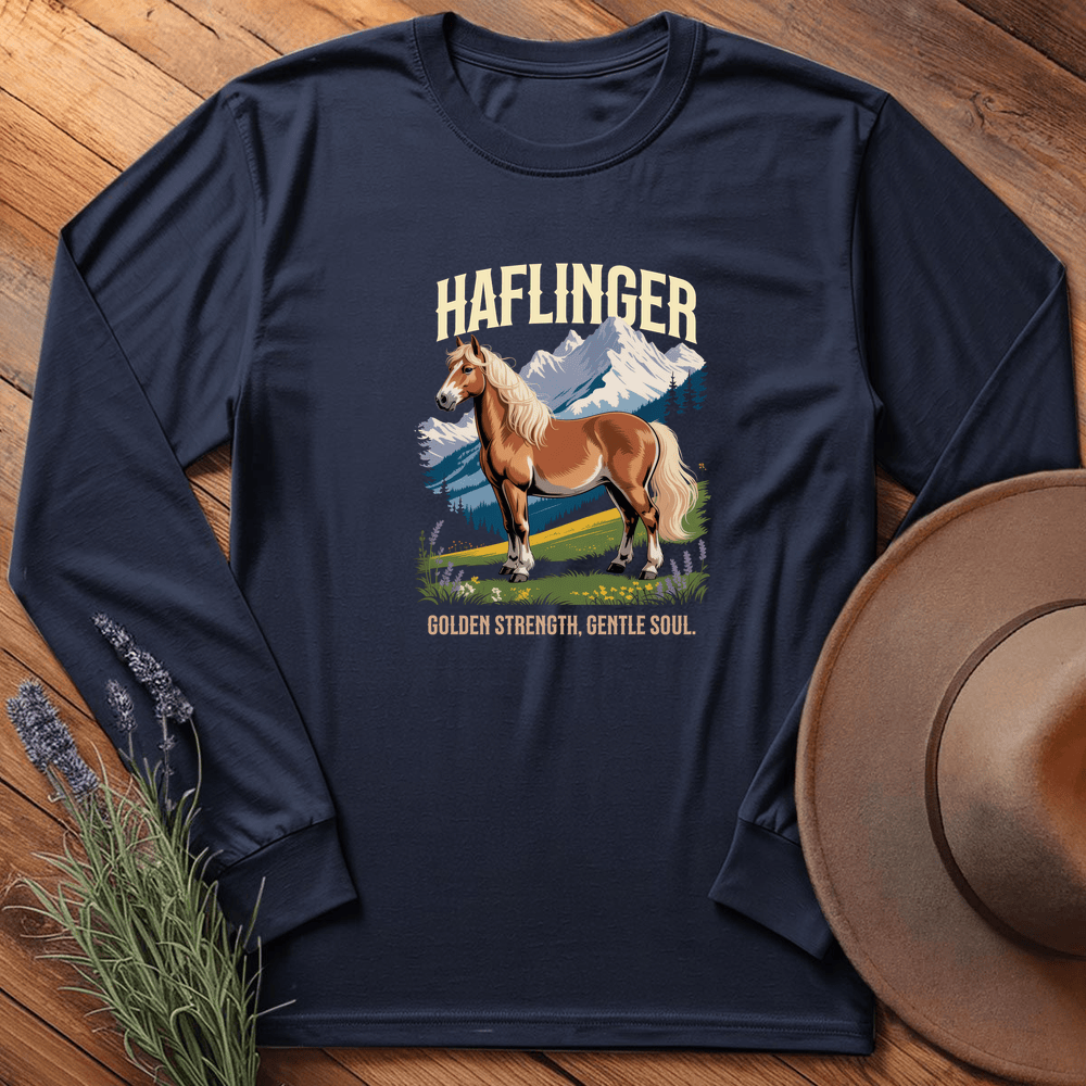 Breed Spirit, Haflinger - Long Sleeve - Navy
