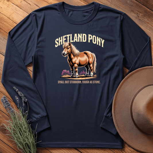 Breed Spirit, Shetland Pony - Long Sleeve - Navy
