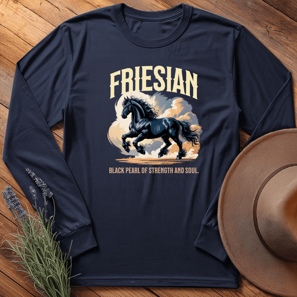 Breed Spirit, Friesian - Long Sleeve - Navy