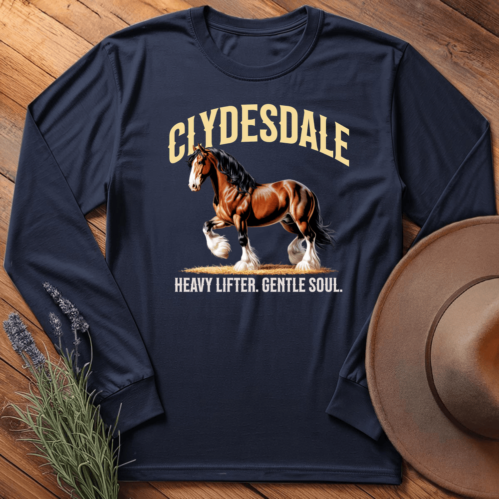 Breed Spirit, Clydesdale - Long Sleeve - Navy