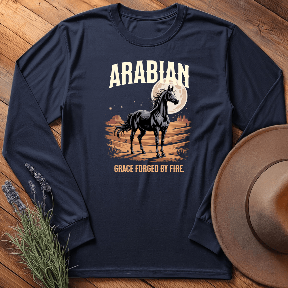 Breed Spirit, Arabian - Long Sleeve - Navy