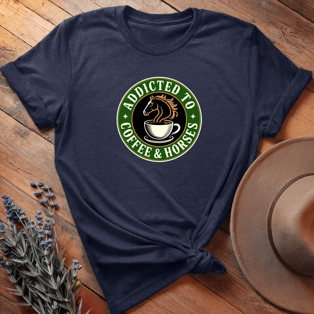 Coffee & Horses - Navy