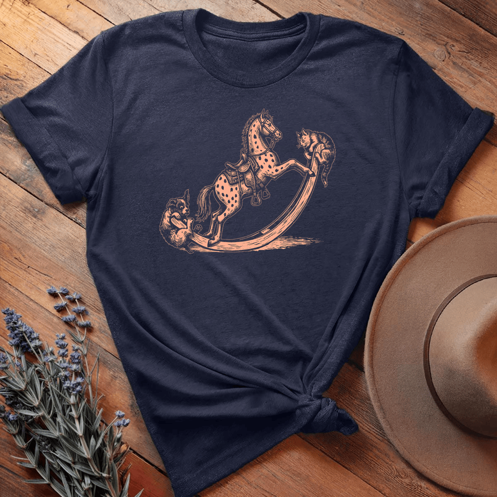 Vintage Horse Dog 7 - Navy