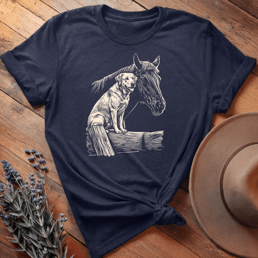 Horse & Labrador - Navy