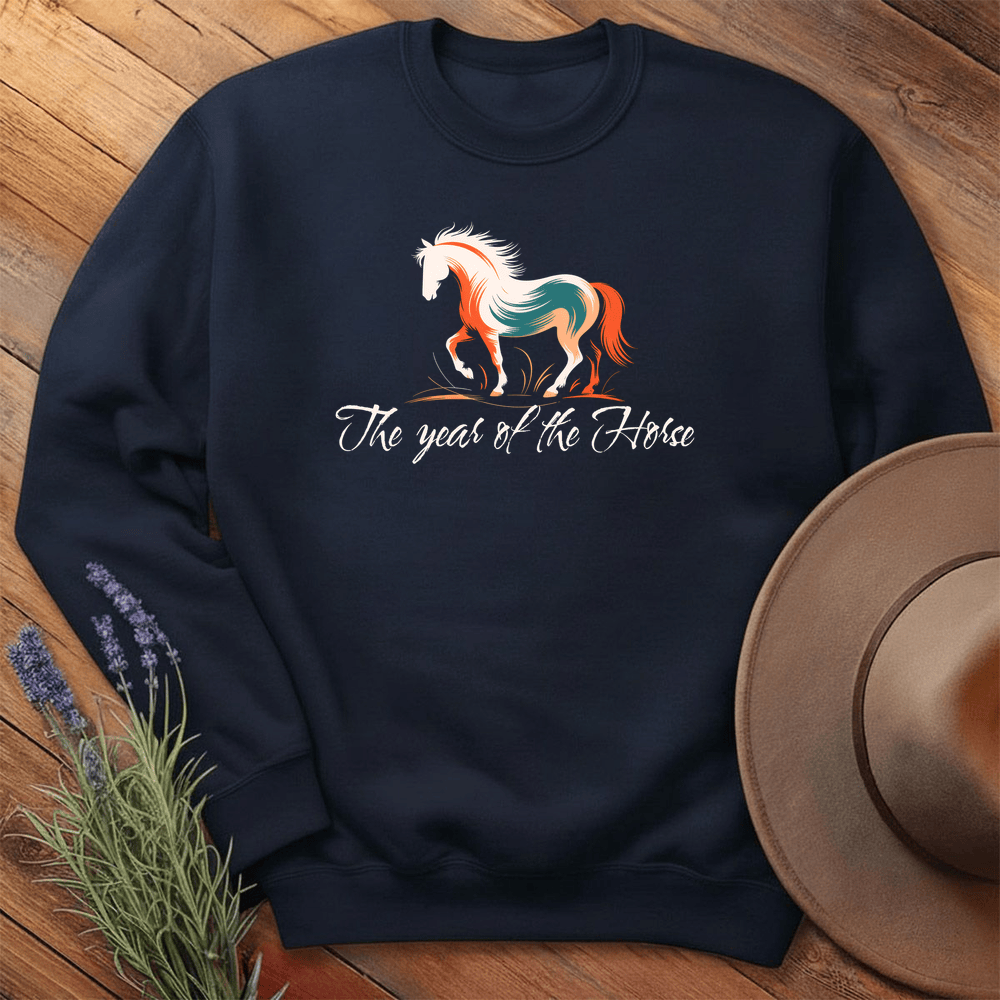 Year Of The Horse - Sweatshirt - Navy