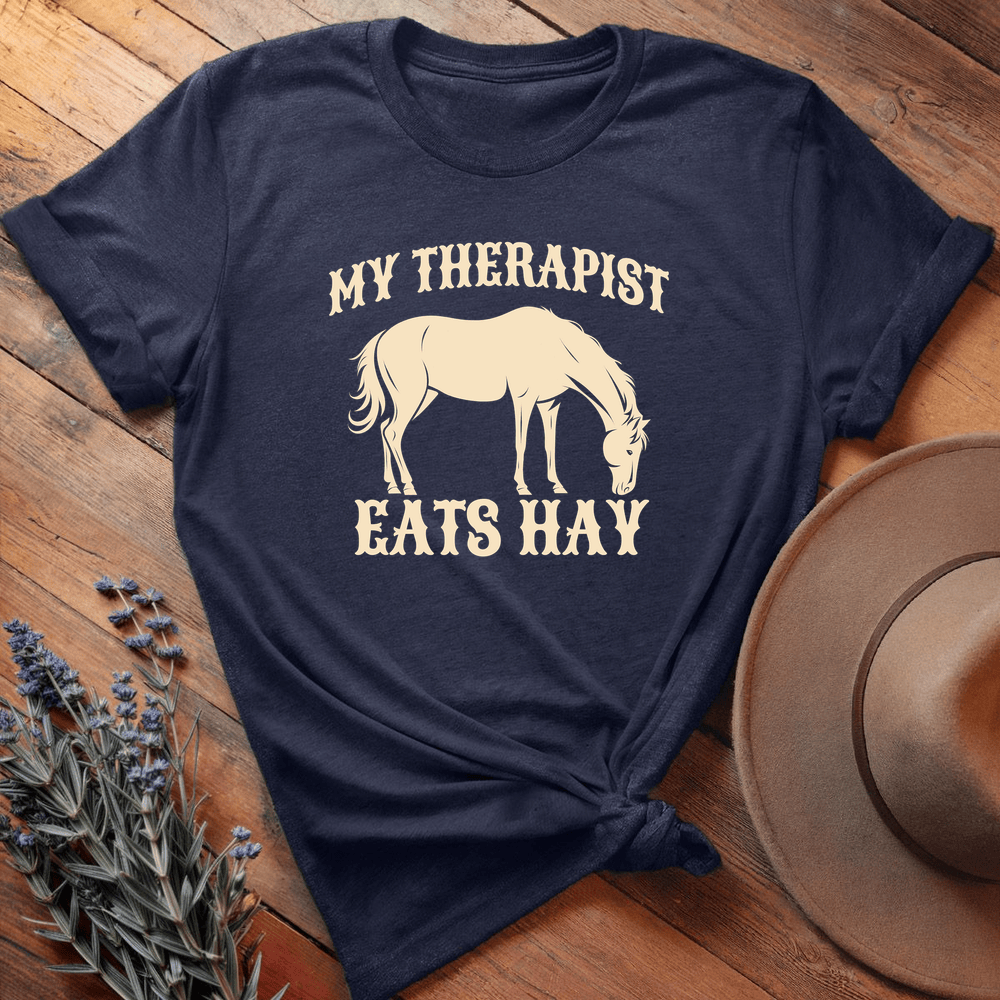 Equine Therapy - Premium Lightweight Tee - Navy
