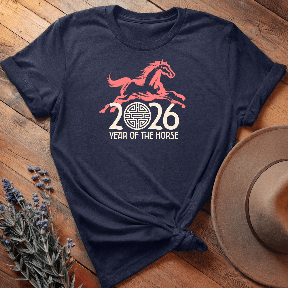 Year Of The Horse 10 - Premium Lightweight Tee - Navy