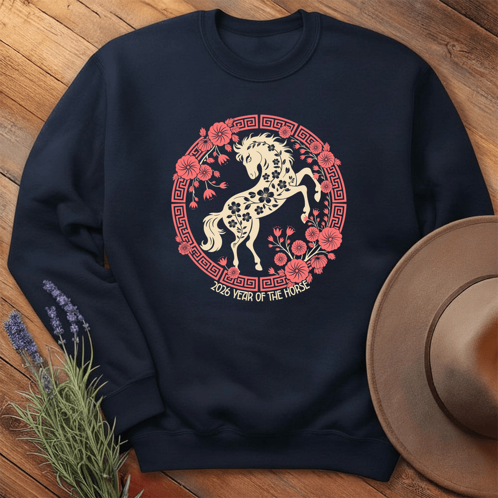 Year Of The Horse 9 - Sweatshirt - Navy