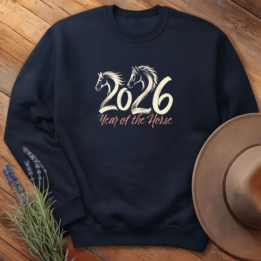 Year Of The Horse 2 - Sweatshirt - Navy