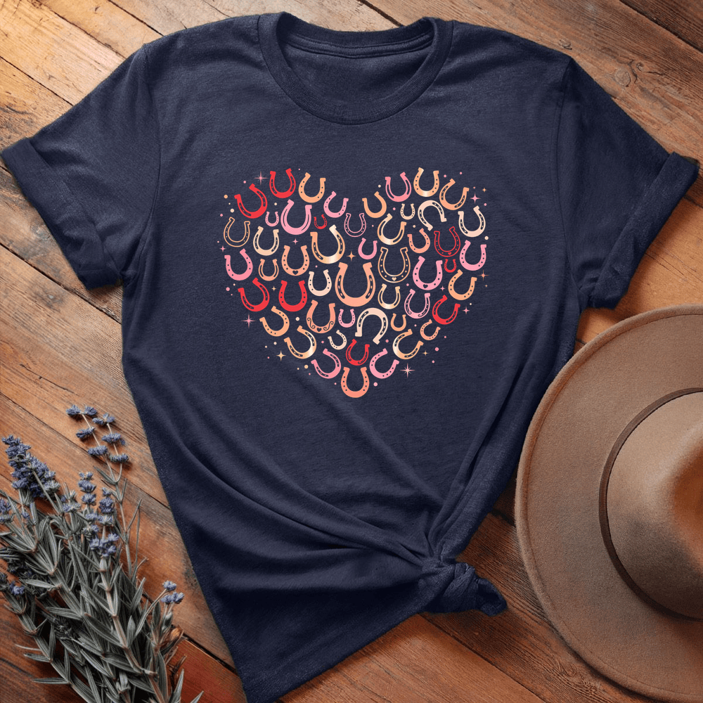 Valentine Serie Heart Horseshoes Art Light - Navy