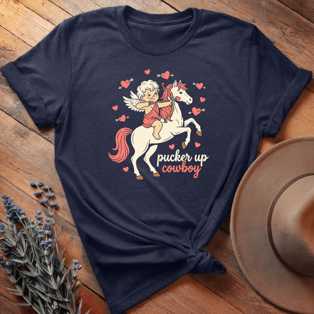 Valentine Serie Heart Cupid Rider Art Light - Navy