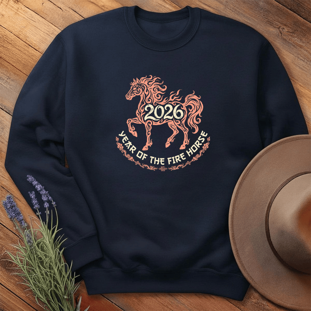 Year Of The Fire Horse 4 - Sweatshirt - Navy