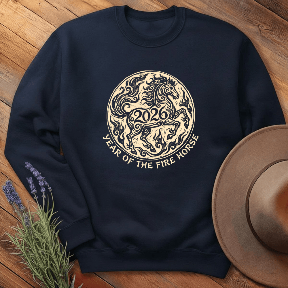 Year Of The Fire Horse 2 - Sweatshirt - Navy
