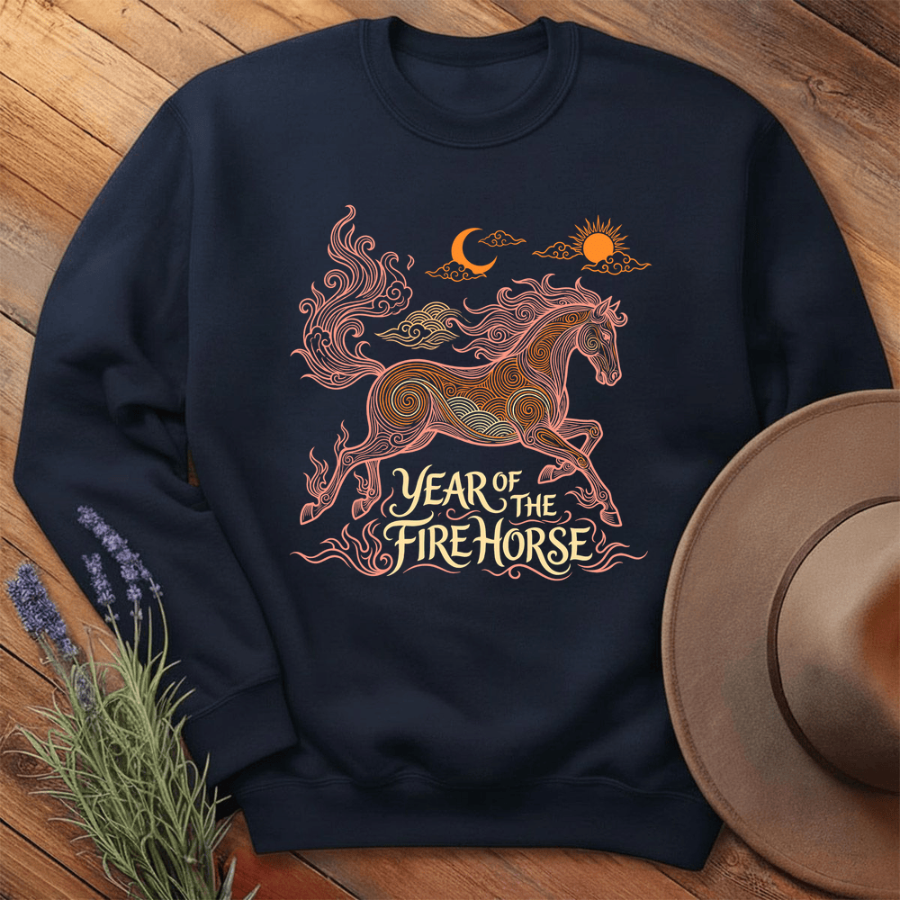 Year Of The Fire Horse 12 - Sweatshirt - Navy