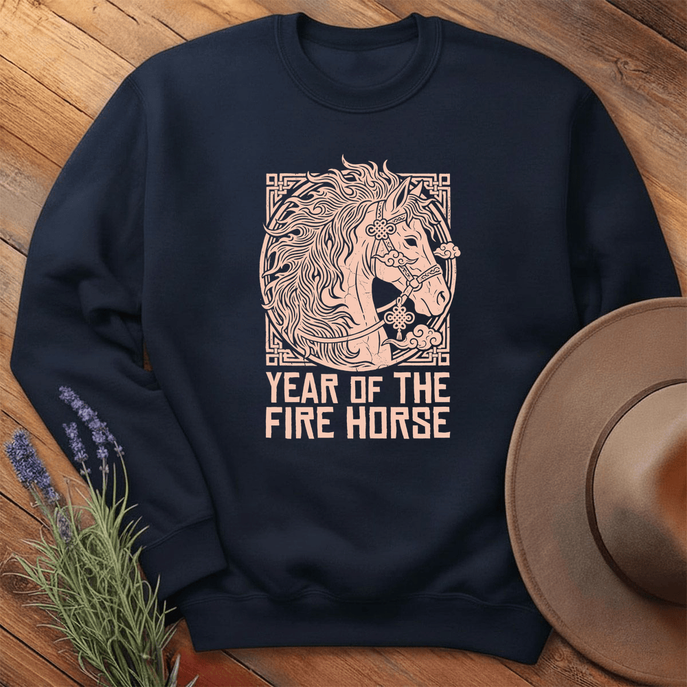 Year Of The Fire Horse 9 - Sweatshirt - Navy