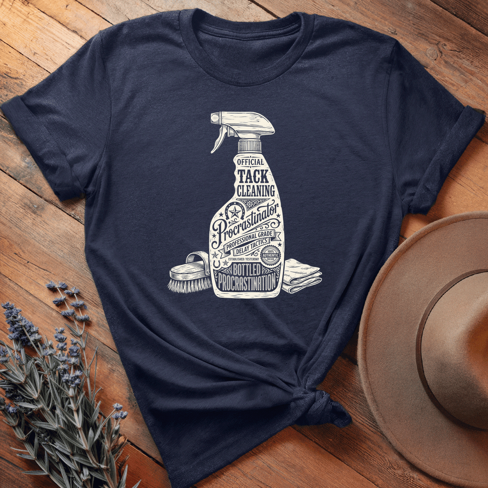 Tack Cleaning Procrastinator 1 - Premium Lightweight Tee - Navy