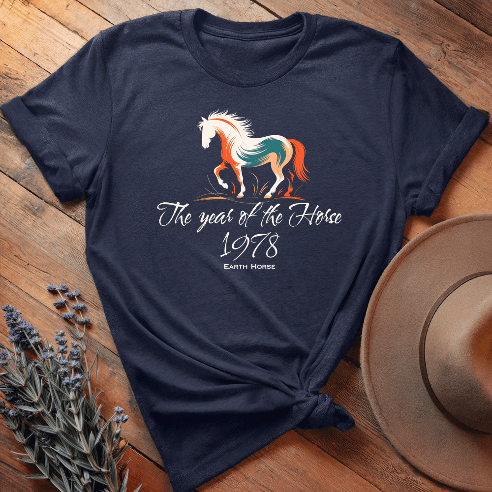 Year Of The Horse 1978 - Lightweight Tee - Navy
