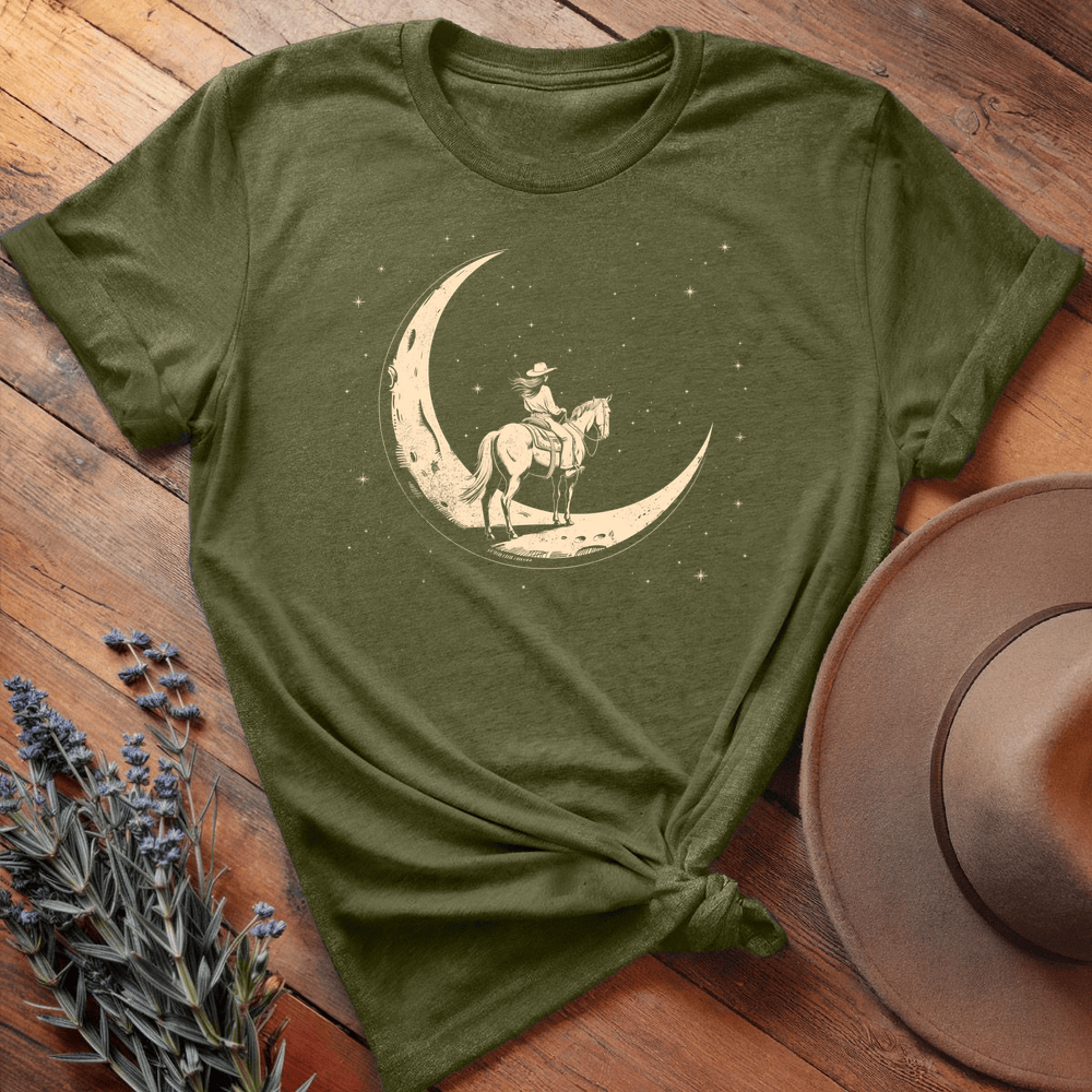 Moon Rider - Premium Lightweight Tee - Olive