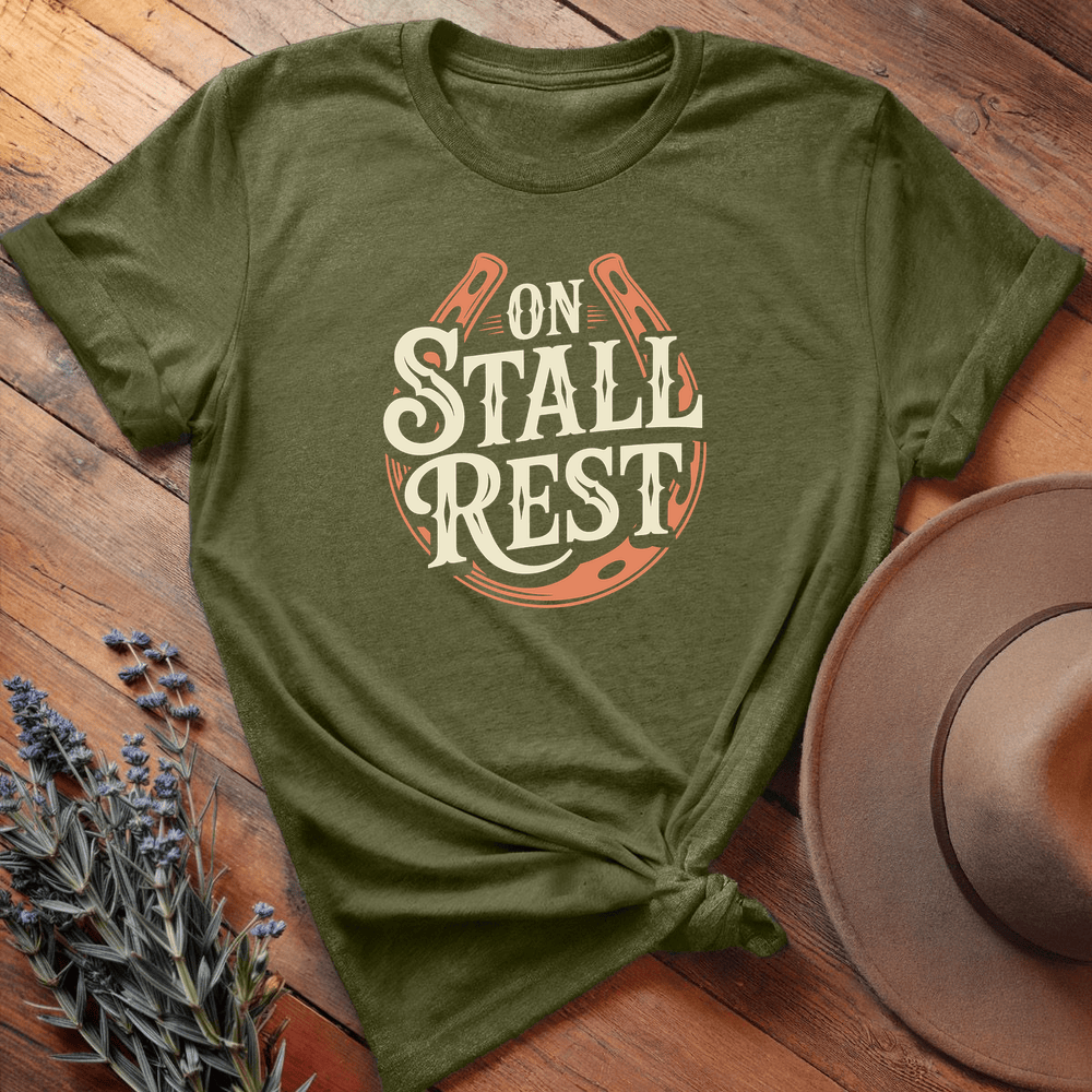 On Stall Rest - Premium Lightweight Tee - Olive